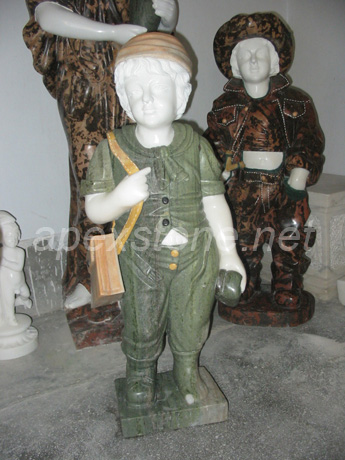 Marble Kids Statue 11